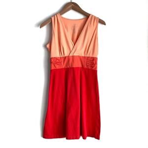 Patagonia sleeveless style casual dress coral women’s extra small xs v-neck